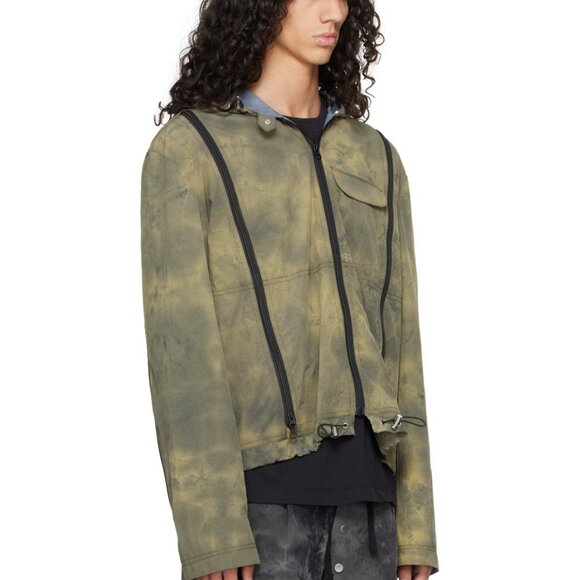 FFFPOSTALSERVICE  Khaki Zip Vent Jacket - Picture 2 of 4